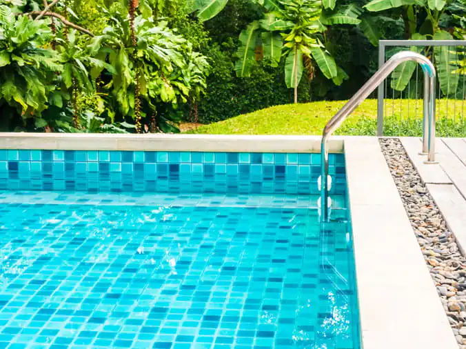 Backyard swimming pool